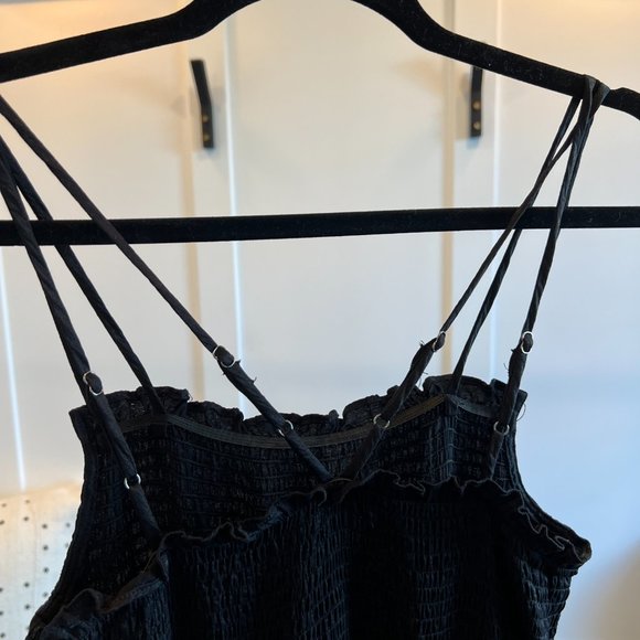 Line & Dot Blaque Ruched Maxi Dress in Black - Picture 6 of 9